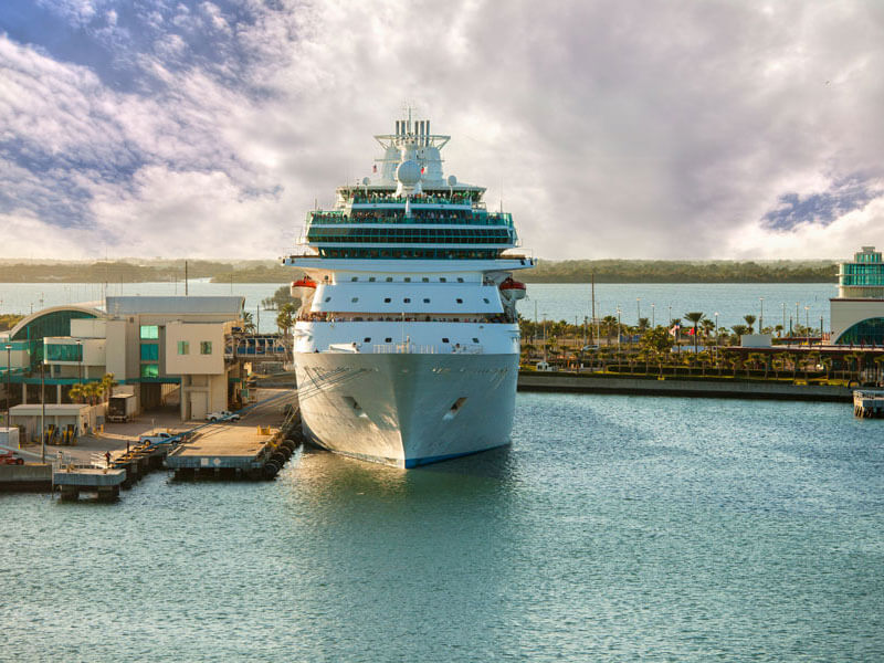 cruise ship in port