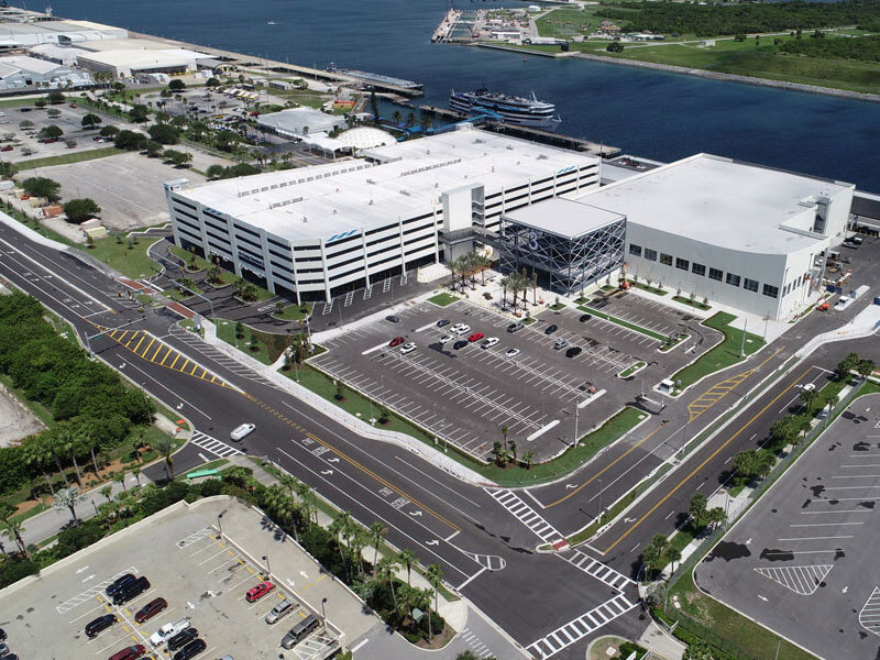 Canaveral Port aerial view of building rendering