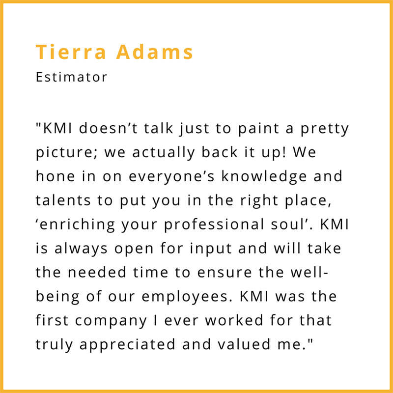 Employee testimonial Adams